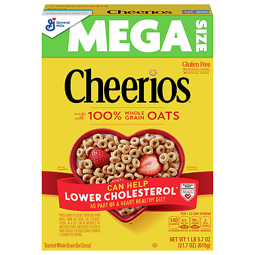 Cheerios Original Gluten Free Breakfast Cereal Mega Size