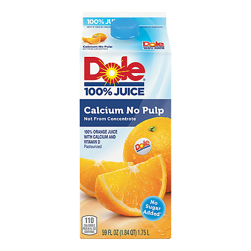 Calcium No Pulp Orange Juice, Calcium No Pulp Orange