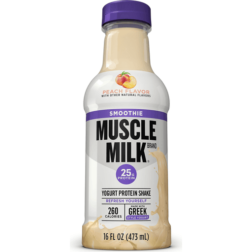 Peach Flavor Smoothie Greek Style Yogurt Protein Shake, Peach