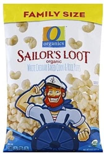 Organic White Cheddar Baked Corn & Rice Puffs, White Cheddar