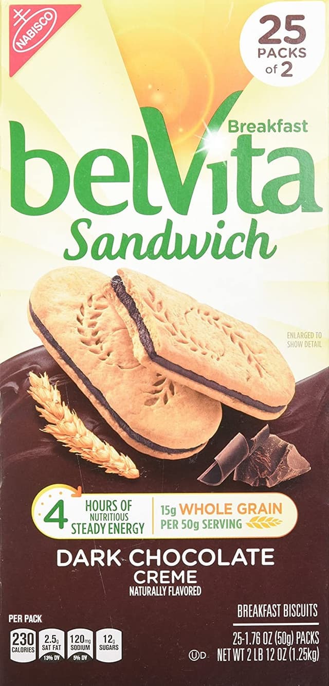 Dark Chocolate Creme Sandwich Breakfast Biscuits, Dark Chocolate Creme