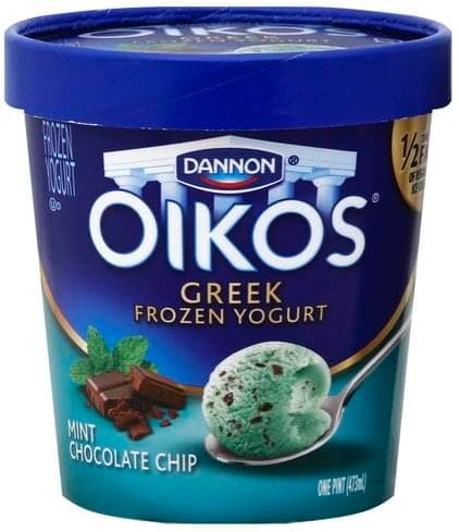 Mint Chocolate Chip Flavor Greek Frozen Yogurt, Mint Chocolate Chip