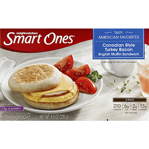 Canadian Style Turkey Bacon English Muffin Sandwich