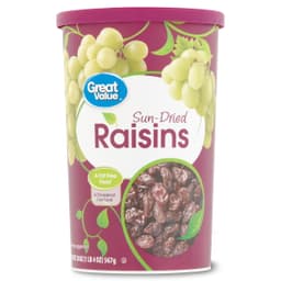 Great Value Sun-Dried Raisins 20Oz Resealable Canister