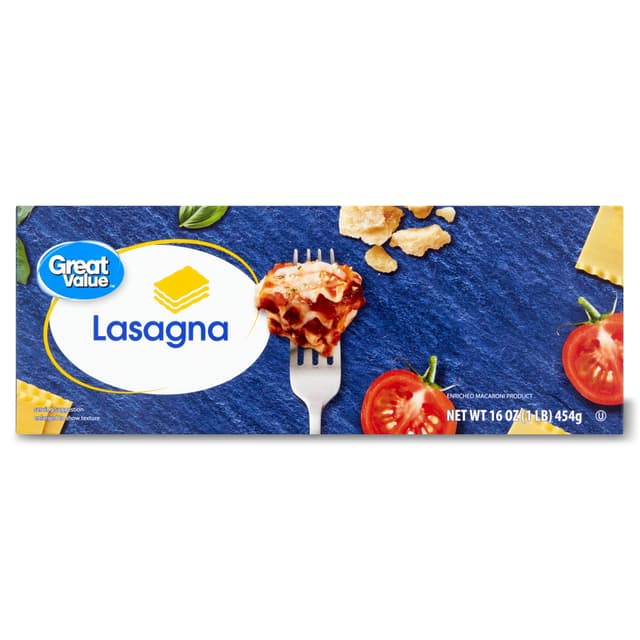 Enriched Macaroni Product, Lasagna