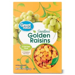 Great Value Seedless Golden Raisins 15Oz Bag in a Box