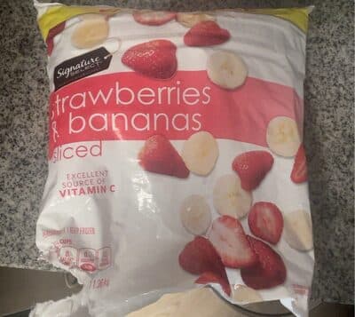 Strawberries & Bananas Sliced