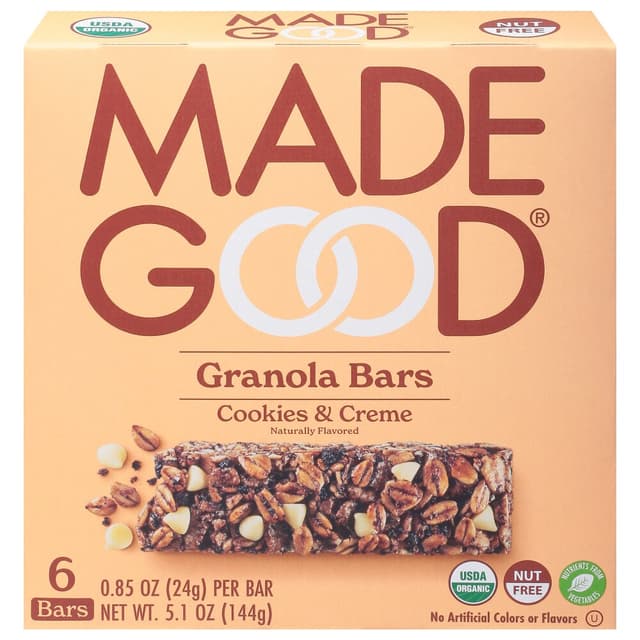 Cookies & Creme Granola Bars, Cookies & Creme