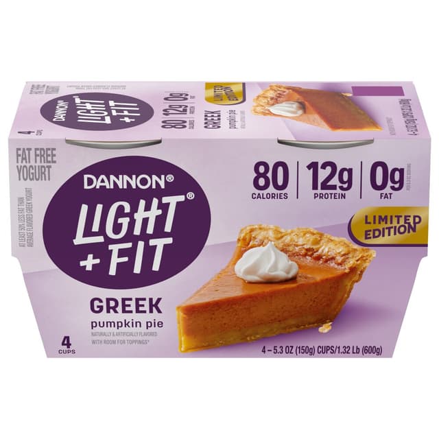 Pumpkin Pie Flavored Greek Nonfat Yogurt, Pumpkin Pie