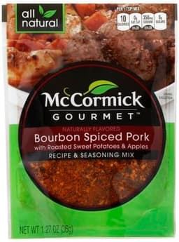 Mccormick, Gourmet, Recipe & Seasoning Mix, Bourbon Spiced Pork, with Roasted Sweet Potatoes & Apples