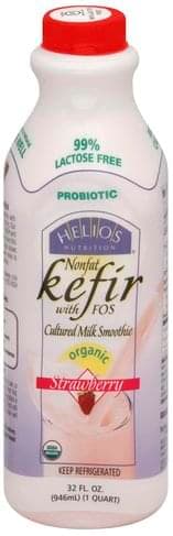 Strawberry & Honey Greek Kefir Cultured Nonfat Milk Smoothie, Strawberry & Honey