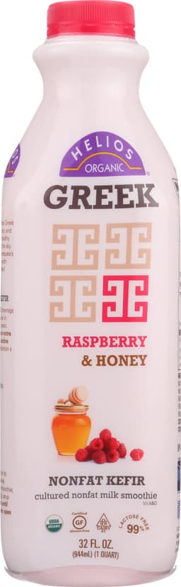 Raspberry & Honey Greek Kefir Cultured Nonfat Milk Smoothie, Raspberry & Honey