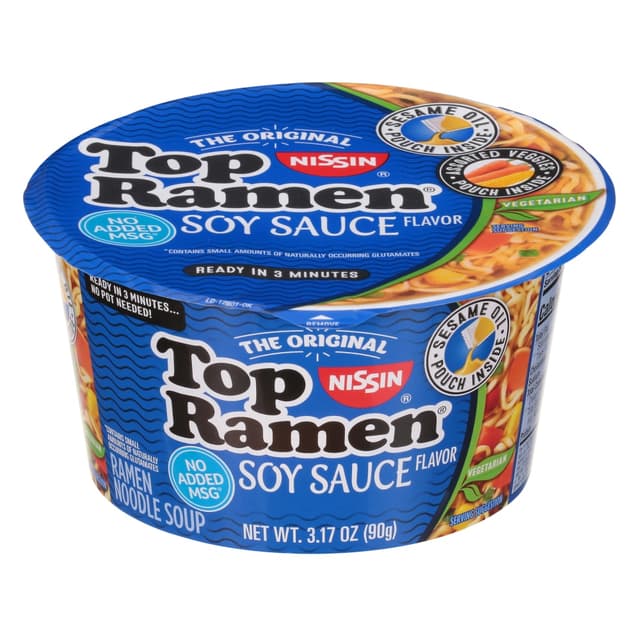 Soy Sauce Flavor Ramen Noodle Soup, Soy Sauce