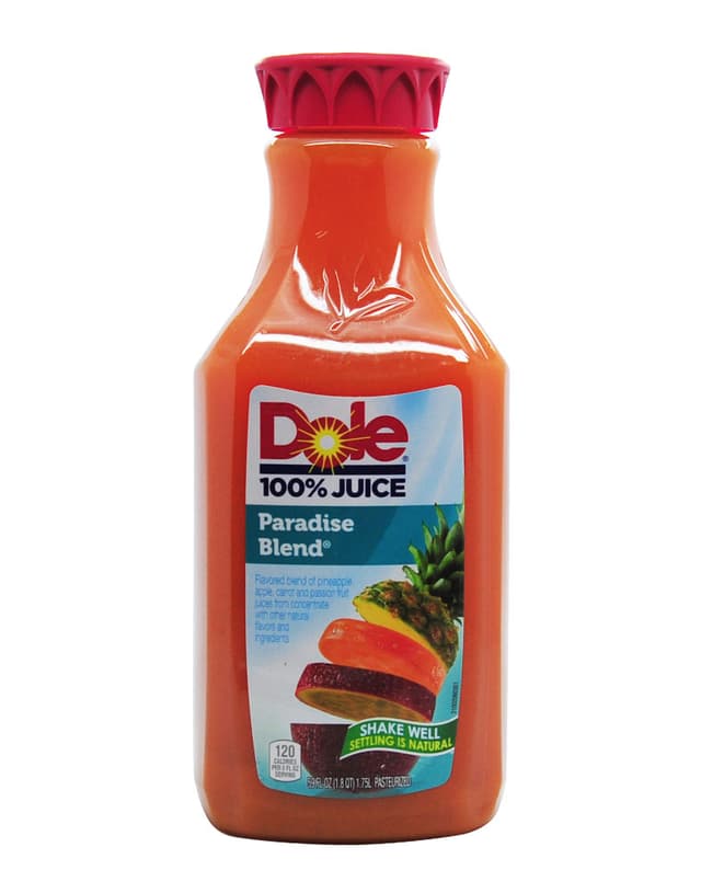 Dole Paradise Blend Juice 59 Fluid Ounce Bottle.