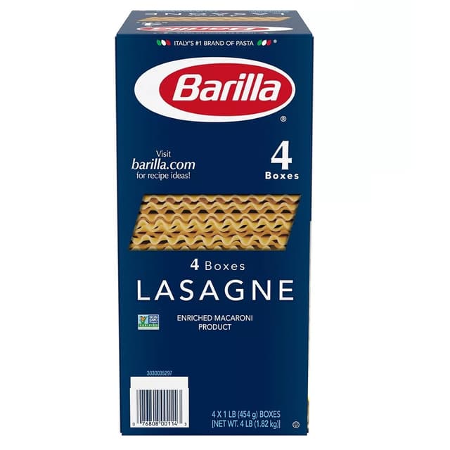 Lasagne, Enriched Macaroni Product