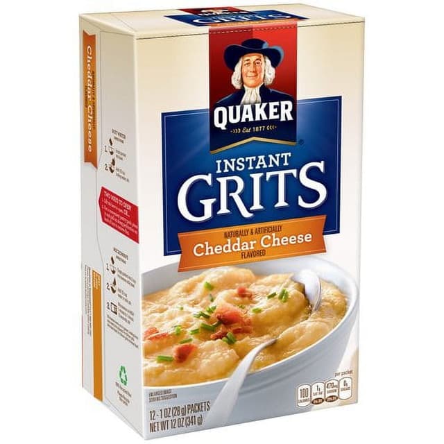 Cheddar Cheese Flavored Instant Grits, Cheddar Cheese