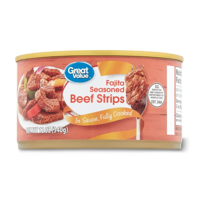 Fajita Seasoned Beef Strips, Fajita
