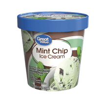 Mint Chip Cool Mint Ice Cream with Rich Chocolate Flavored Chips, Mint Chip