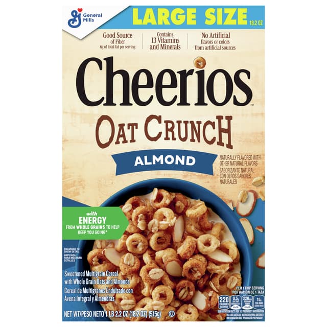 Cheerios Almond Oat Crunch Cereal