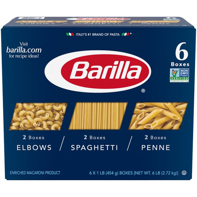 Enriched Macaroni Product, Elbows, Spaghetti, Penne