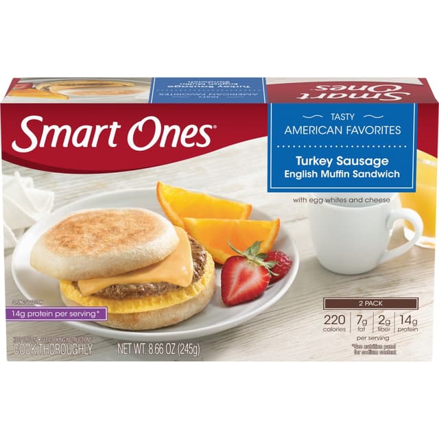 Turkey Susage English Muffin Sandwich