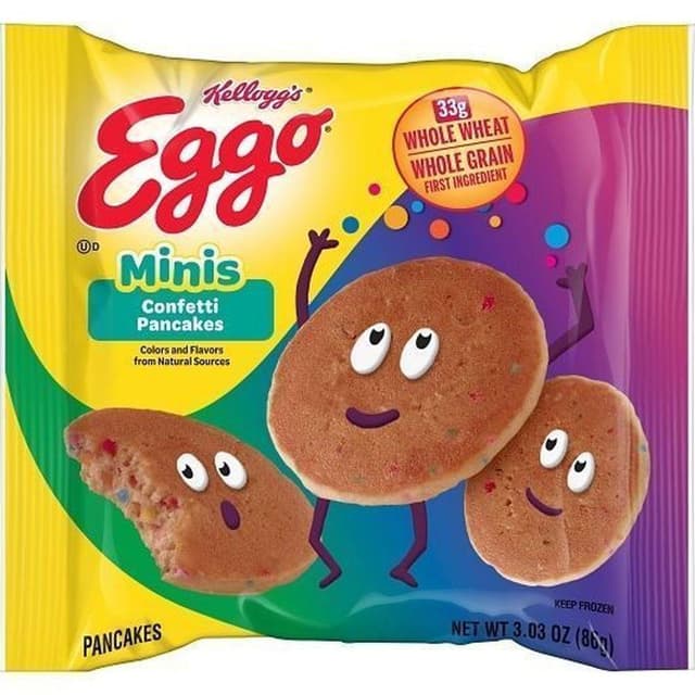 Kellogg'S Eggo Pancakes Confetti 3.03Oz 72Ct