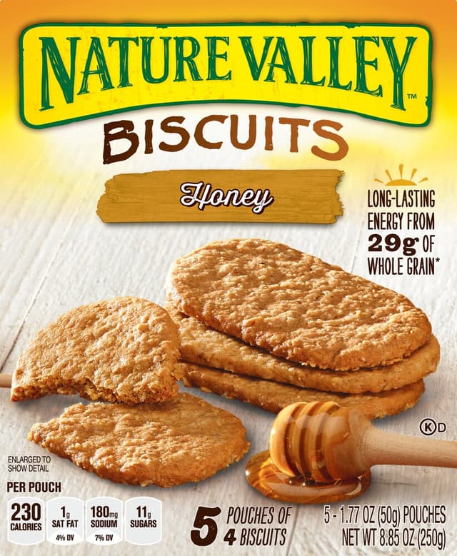 Nature Valley, Breakfast Biscuits, Honey, Honey
