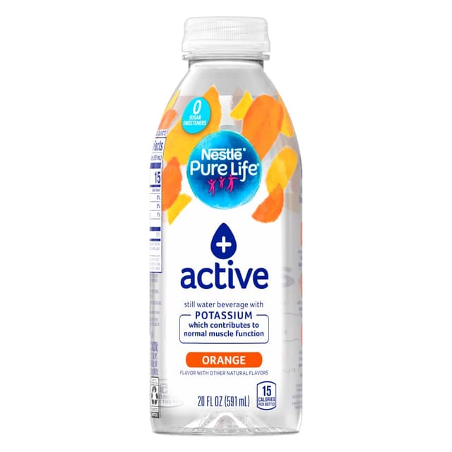 Orange Flavor Active Still Water Beverage, Orange