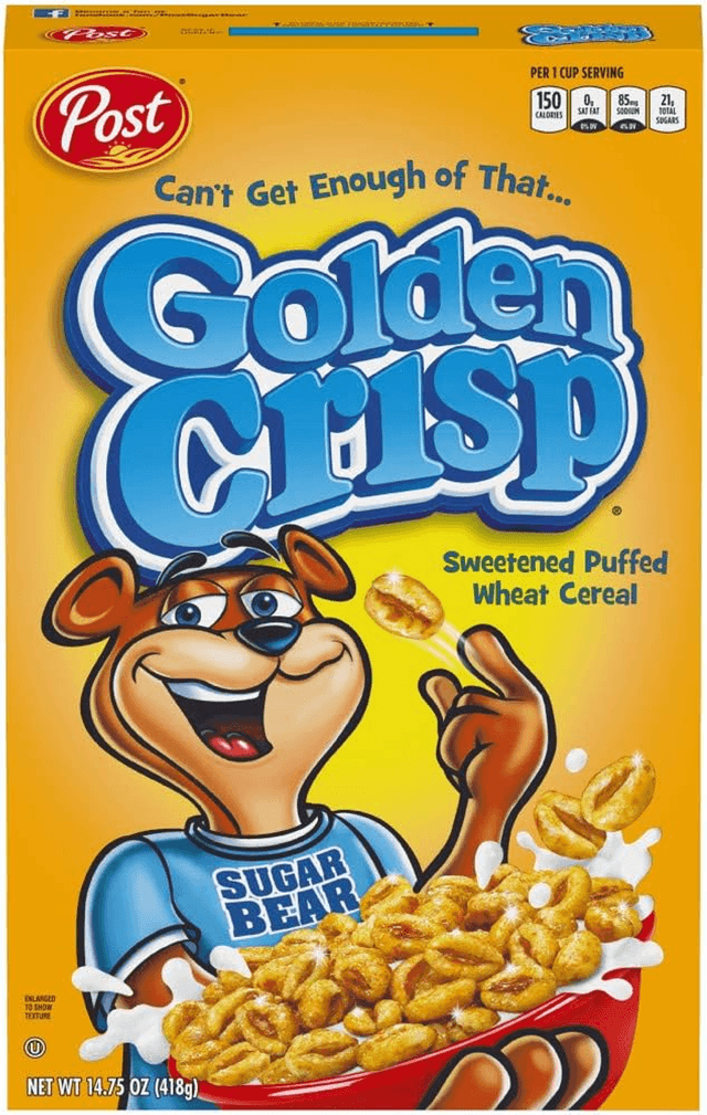 Golden Crisp Sweetened Puffed Wheat Cereal Imp