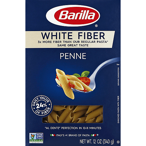 Barilla, Enriched Pasta with Fiber, White Fiber Penne