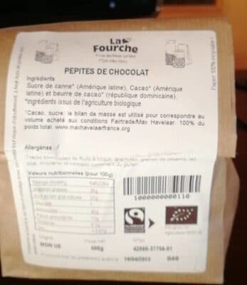 Pépites De Chocolat Noir 60%