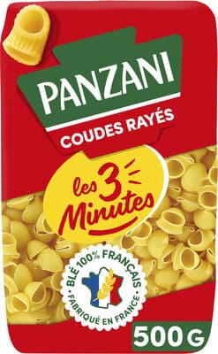 Panzani Coudes Rayés 3 Minutes 500G