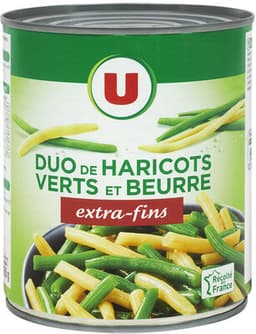 Mélange Haricots Verts Et Beurre Très Fins - Boîte De 455G Net Égoutté
