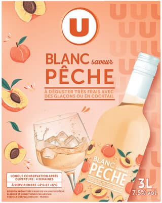 Boisson Aromatisée À Base De Vin Saveur Pêche 7,5% Vol. 3L