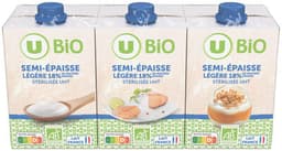 Crème Semi Épaisse Légère Stérilisée Uht 18%Mg 3X20Cl