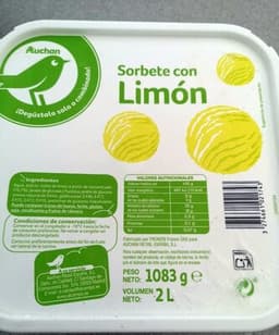 Sorbete Con Limón
