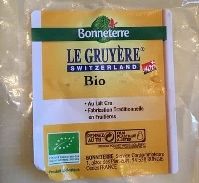 Gruyere Suisse Aoc Au Lait Cru
