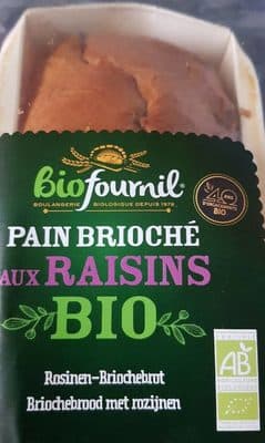 Pain Brioché Aux Raisins Bio
