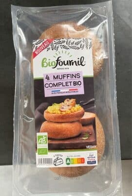 Pain Muffins Complet Bio