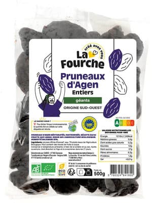 Pruneaux D'Agen Entiers Géants Igp Bio