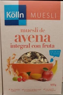 Muesli De Avena Integral Con Fruta