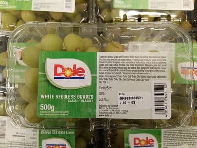 White Seedless Grapes, Class 1