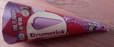 Ubi Flavour Ice Cream with Chocolate and Roasted Peanut