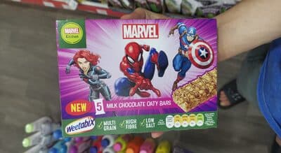 Marvel Milk Chocolate Oaty Bars