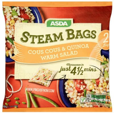 Asda 4 Steam Bags Giant Couscous & Quinoa