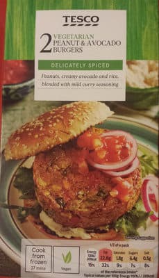 Peanut & Avocado Burgers