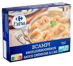 Carrefour Extra Scampi Sauce Crémeuse À L'Ail