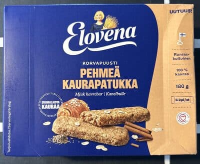 Pehmeä Kaurapatukka Korvapuusti