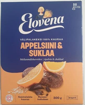 Appelsiini & Suklaa Välipalakeksi