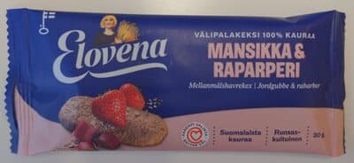Välipalakeksi Mansikka & Raparperi